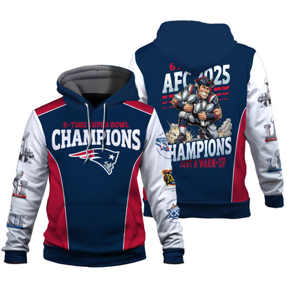 New England Patriots The Pinnacle Of Sports Mascot Art Hoodie