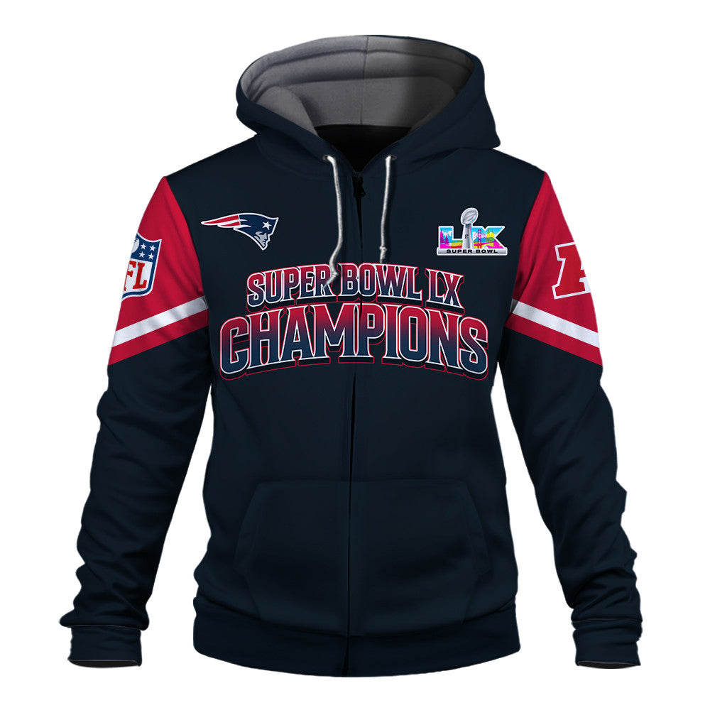 New England Patriots "The Boss" Zip Hoodie