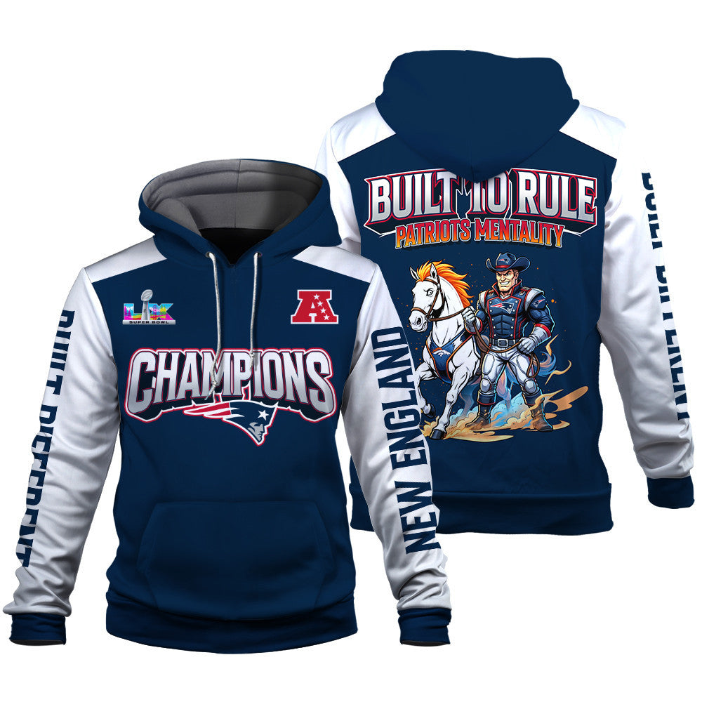 New England Patriots Built The Rule Hoodie