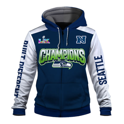 Seattle Seahawks Built The Rule Zip Hoodie