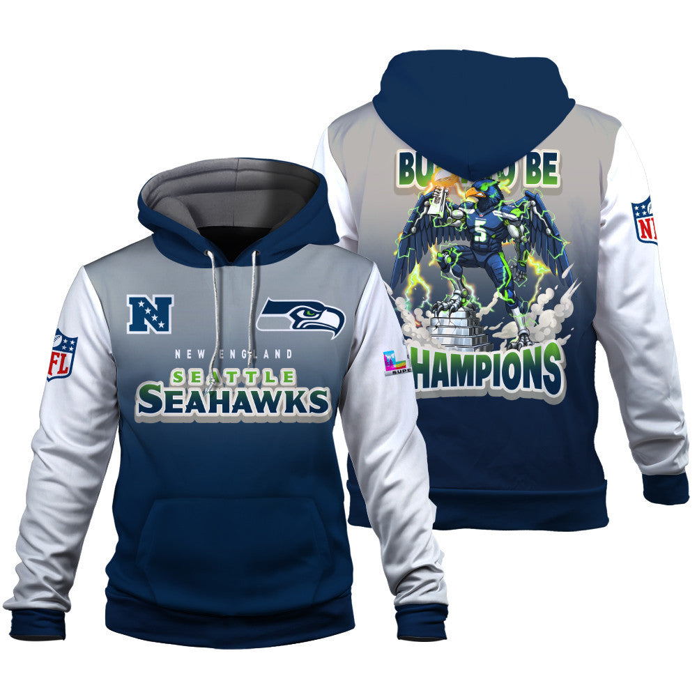 Seattle Seahawks Built To Be Champ Hoodie