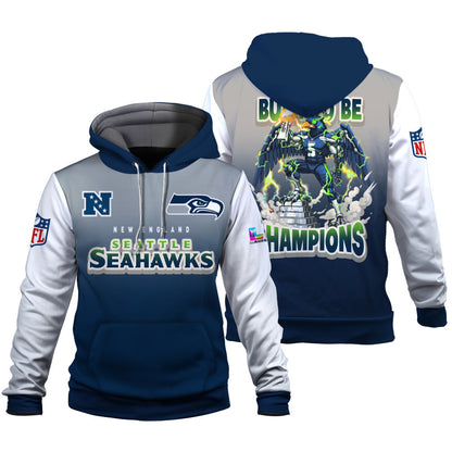 Seattle Seahawks Built To Be Champ Hoodie