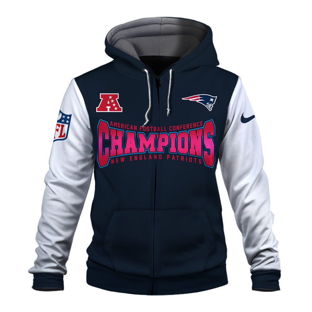 New England Patriots Crowned Kings Of The AFC Zip Hoodie