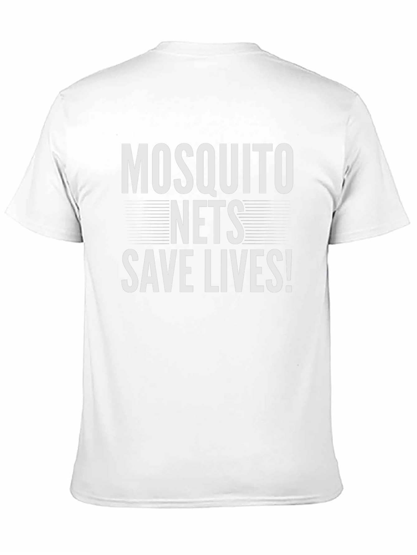 Mosquito Nets Save Lives T-Shirt - Black