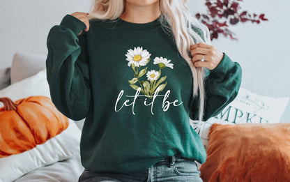Daisy 'Let it Be' Shirt: Wildflower Graphic Tee