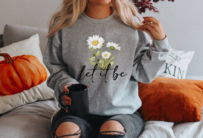 Daisy 'Let it Be' Shirt: Wildflower Graphic Tee
