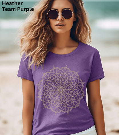 Boho Mandala Shirt, Mandala T-Shirt, Cute Spring Shirt, Cute Shirt for Woman, Cute Mandala Shirt, New Age tee, Boho t-shirt