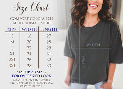 Wildflower Comfort Colors® T-Shirt, Flower Shirt, Floral Shirt, Boho Flower Shirts Women, Cottagecore T Shirt, Womens Botanical, Garden Tee