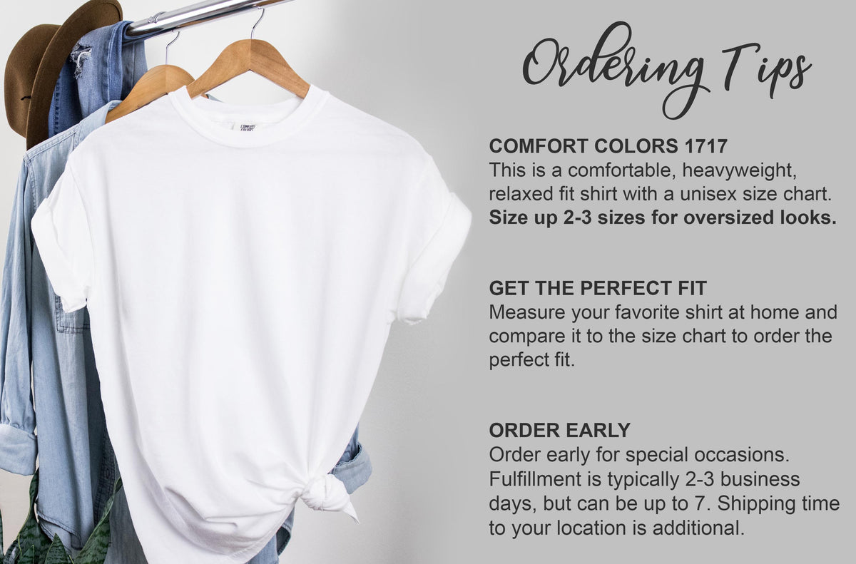 Wildflower Comfort Colors® T-Shirt, Flower Shirt, Floral Shirt, Boho Flower Shirts Women, Cottagecore T Shirt, Womens Botanical, Garden Tee