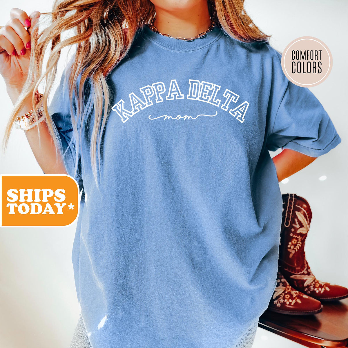 Kappa Delta Greek Mom Comfort Colors Sorority T-shirt | Kay Dee Sorority Mom Gifts | Mother Day Shirt | Trendy Mom Tees