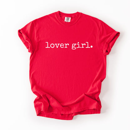 Trendy Comfort Colors Girly T-Shirt: Lover Girl Soft Girl Aesthetic Tee For Women Valentines Day Shirt