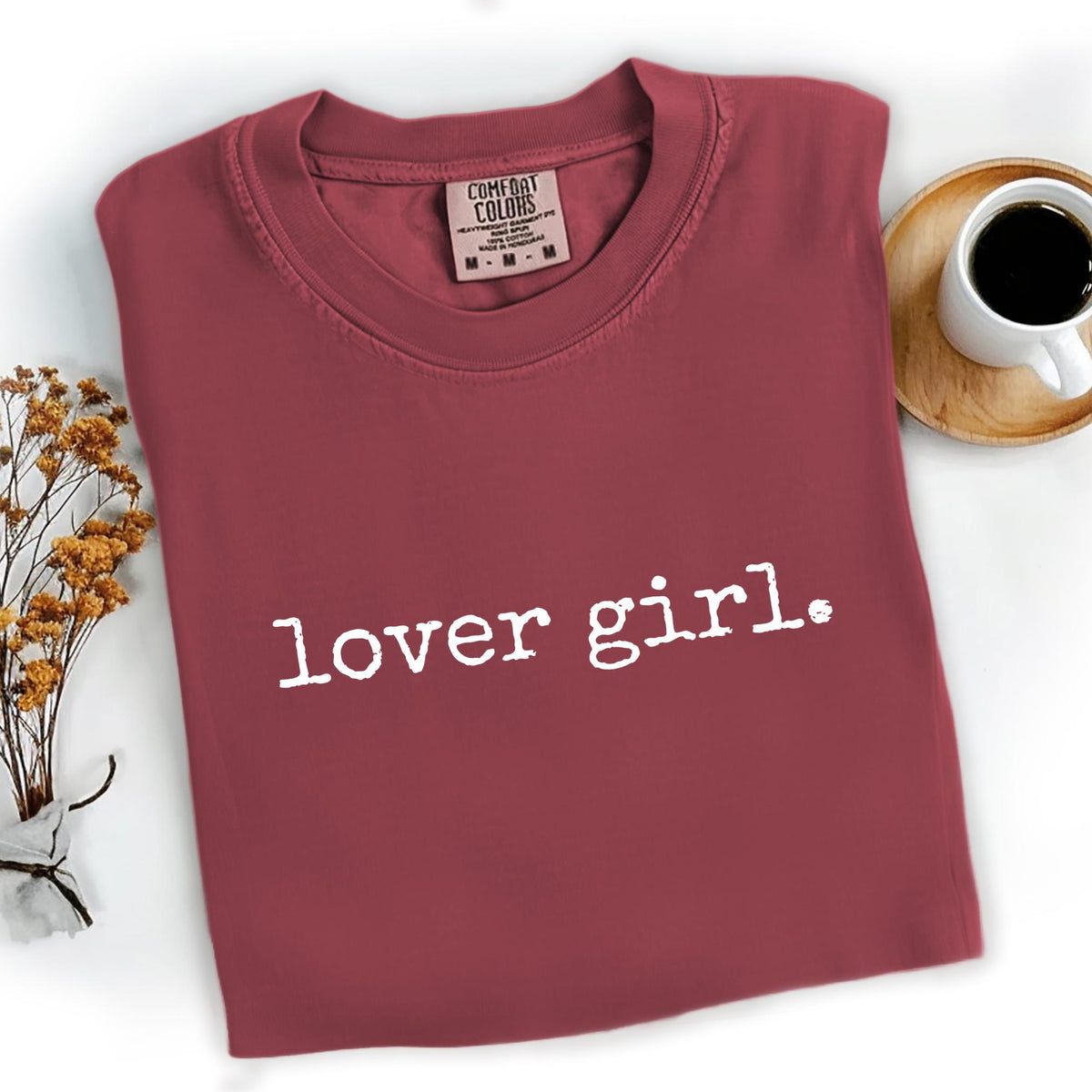 Trendy Comfort Colors Girly T-Shirt: Lover Girl Soft Girl Aesthetic Tee For Women Valentines Day Shirt