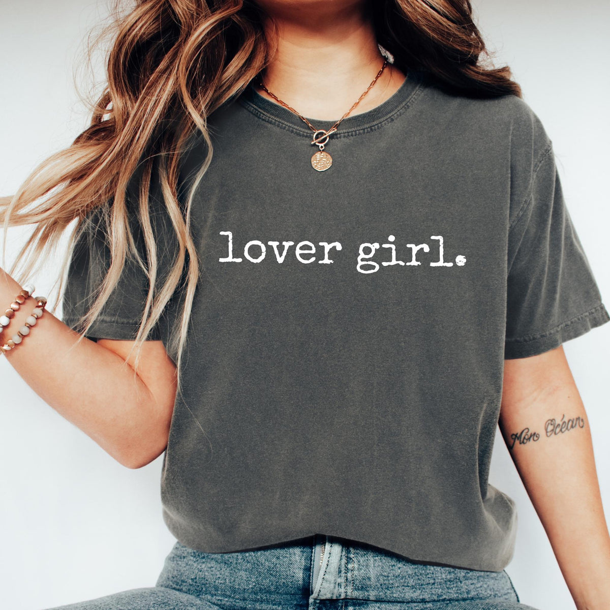 Trendy Comfort Colors Girly T-Shirt: Lover Girl Soft Girl Aesthetic Tee For Women Valentines Day Shirt