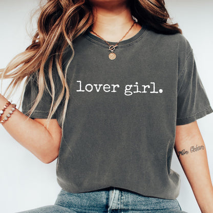 Trendy Comfort Colors Girly T-Shirt: Lover Girl Soft Girl Aesthetic Tee For Women Valentines Day Shirt