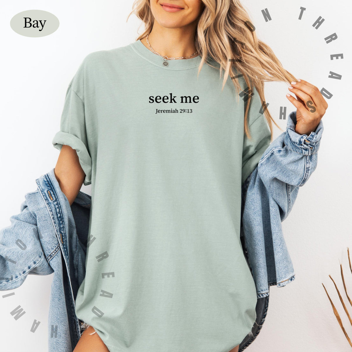 Jeremiah 29:13 Christian Shirt, Minimal Seek The Lord T-shirt, Jesus Mom Shirt, Comfort Colors Trendy Religious Tee For Women and Teens