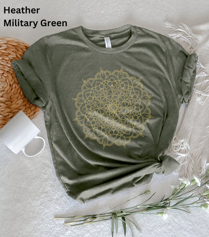 Boho Mandala Shirt, Mandala T-Shirt, Cute Spring Shirt, Cute Shirt for Woman, Cute Mandala Shirt, New Age tee, Boho t-shirt