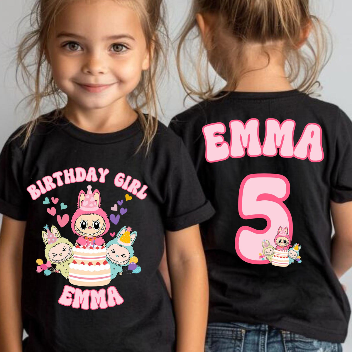 Custom Doll Birthday Girl Shirt Birthday Girl Doll Shirt Trendy Personalized Birthday Toy Girls Doll Shirt Family Birthday Party Shirt