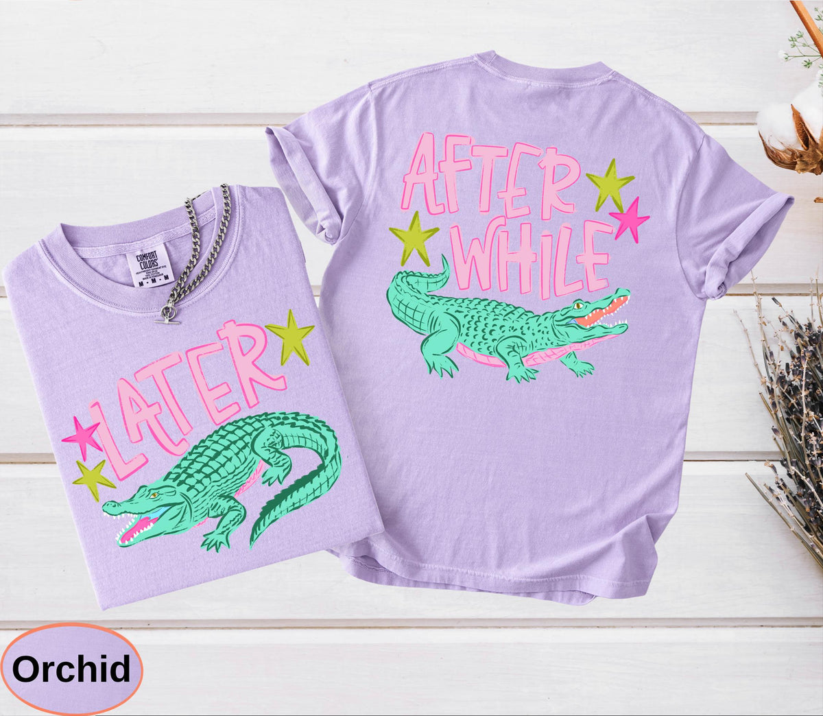 Funny Later Gator Comfort Colors, After While Crocodile T-Shirt, Trendy Apparel, Funny Graphic