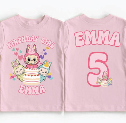 Custom Doll Birthday Girl Shirt Birthday Girl Doll Shirt Trendy Personalized Birthday Toy Girls Doll Shirt Family Birthday Party Shirt