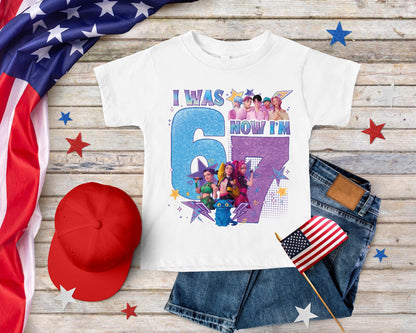 I Was 6 Now I'm 7 Kpop Girls Birthday Shirt, Funny 7th Birthday Meme T-Shirt, Trendy 67 Birthday Crew, Birthday Girl Gift for her