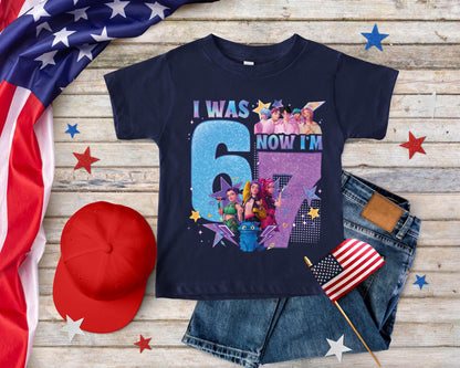 I Was 6 Now I'm 7 Kpop Girls Birthday Shirt, Funny 7th Birthday Meme T-Shirt, Trendy 67 Birthday Crew, Birthday Girl Gift for her