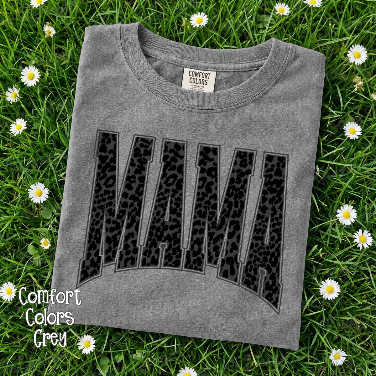 Mama Leopard Print Shirt, Comfort Colors Mama Tee, Bella Canvas Graphic Tee, Trendy Mom Shirt, Oversized Mama Tshirt, Boutique Style Tee