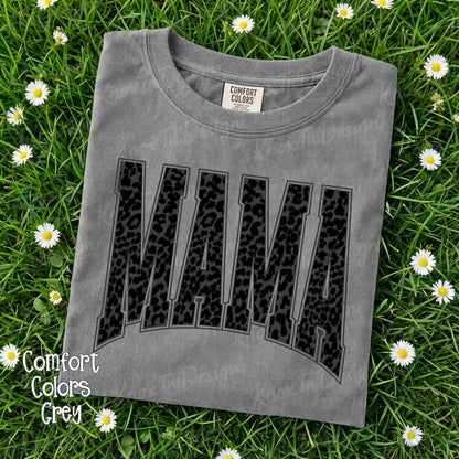 Mama Leopard Print Shirt, Comfort Colors Mama Tee, Bella Canvas Graphic Tee, Trendy Mom Shirt, Oversized Mama Tshirt, Boutique Style Tee
