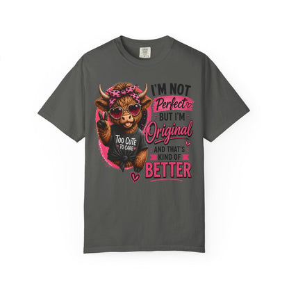 Funny Highland Cow T-Shirt for Women | Cute Cowgirl Graphic Tee, Western Pink Shirt, Trendy Country Girl Tee