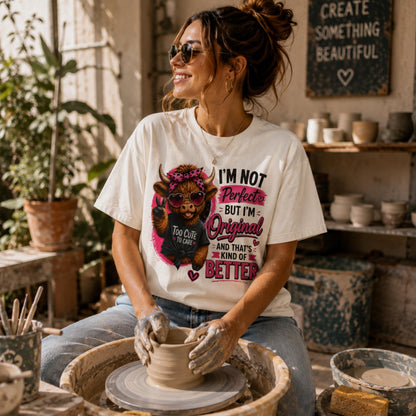 Funny Highland Cow T-Shirt for Women | Cute Cowgirl Graphic Tee, Western Pink Shirt, Trendy Country Girl Tee