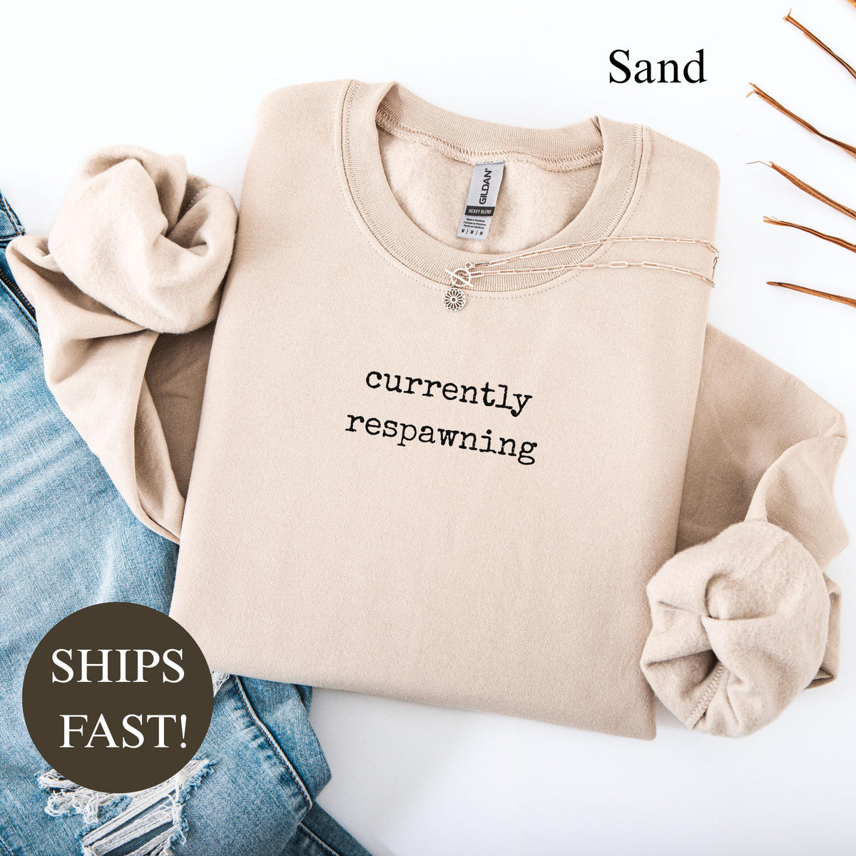 Comfort Colors® Currently Respawning Shirt, Funny Gamer Gift for Him, Sarcastic Quote Tee, Trendy Mental Health T-Shirt for Women, Cozy