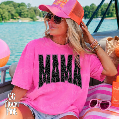 Mama Leopard Print Shirt, Comfort Colors Mama Tee, Bella Canvas Graphic Tee, Trendy Mom Shirt, Oversized Mama Tshirt, Boutique Style Tee