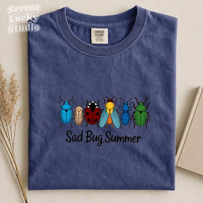 Sad Bug Summer Comfort Colors T-Shirt, The Ladybug Shirt, gift for women.