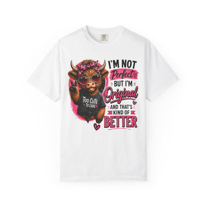 Funny Highland Cow T-Shirt for Women | Cute Cowgirl Graphic Tee, Western Pink Shirt, Trendy Country Girl Tee