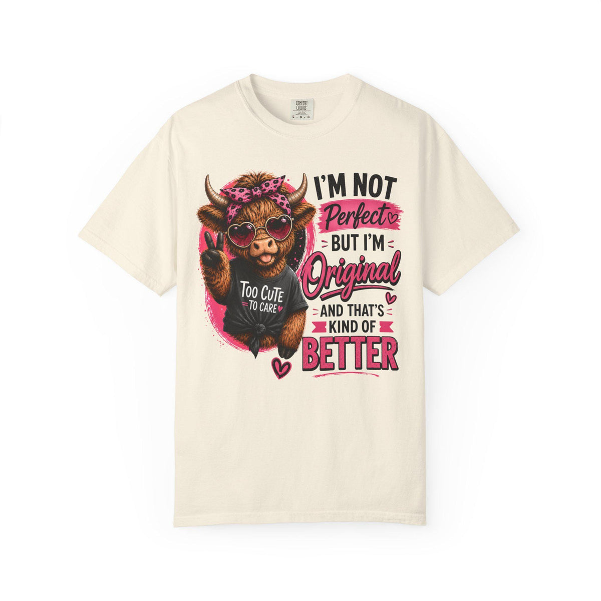 Funny Highland Cow T-Shirt for Women | Cute Cowgirl Graphic Tee, Western Pink Shirt, Trendy Country Girl Tee
