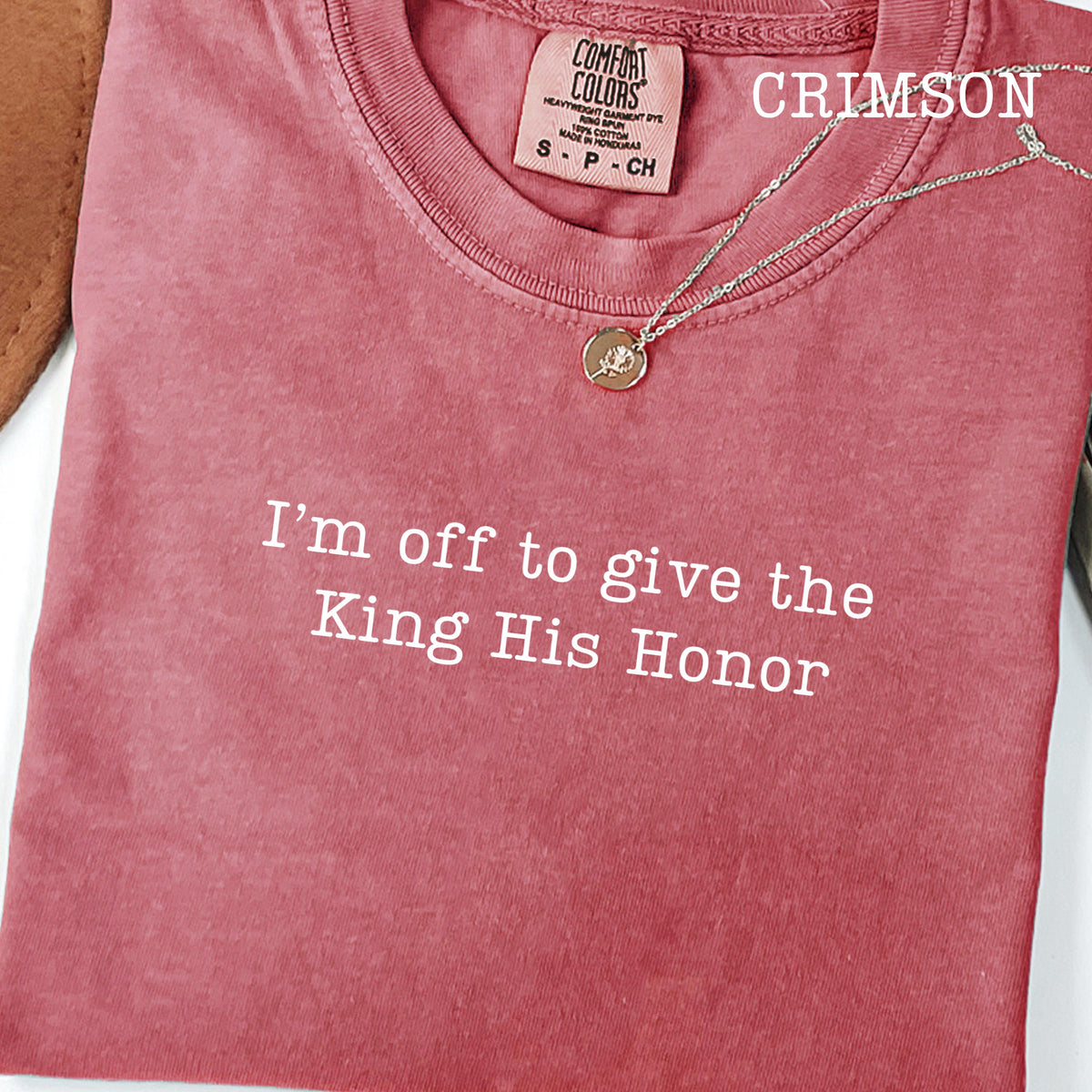 I'm Off To Give the King His Honor,Faith Joke Shirt,Jesus Humor Tshirt,Church Women,Bible Lover Top,Trendy Church T-shirt,Aesthetic Jesus