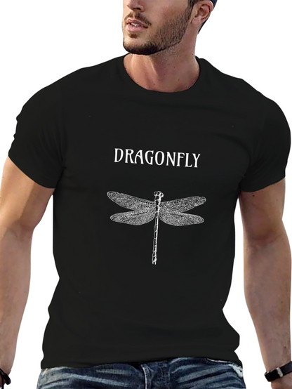Dragonfly Graphic Print T-Shirt