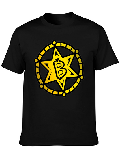 Bitcoin Sheriff Star T-Shirt - Crypto Tee