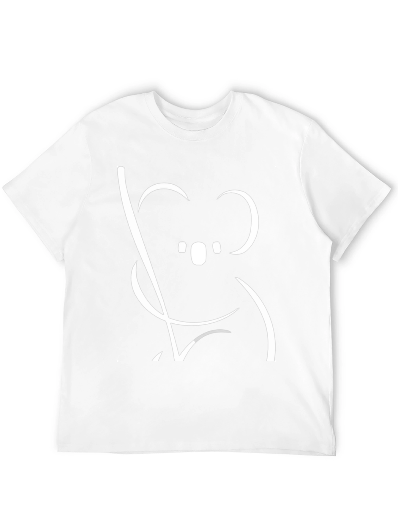 Koala Graphic Tee - Black Cotton T-Shirt