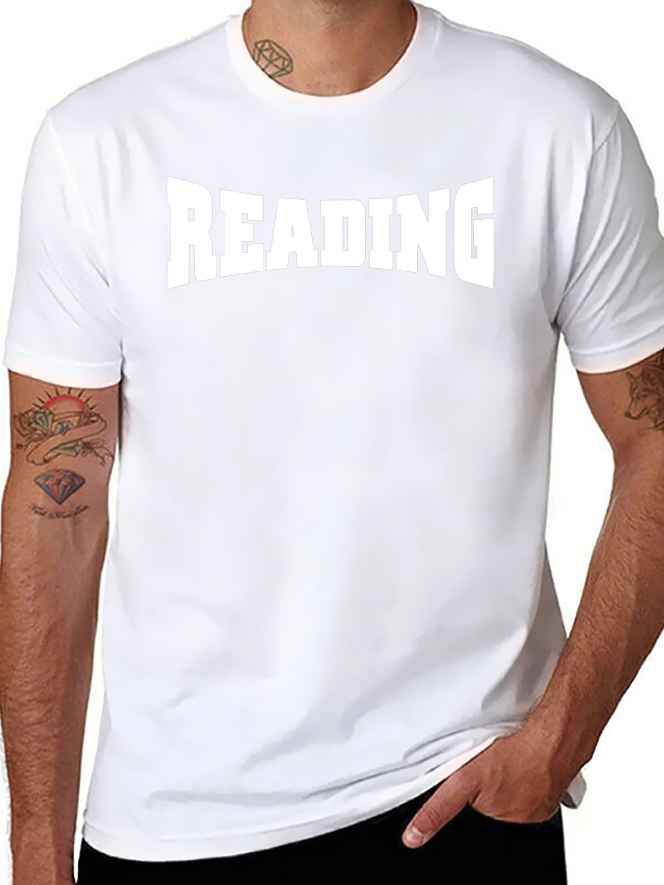 Reading T-Shirt Novelty Text Tee
