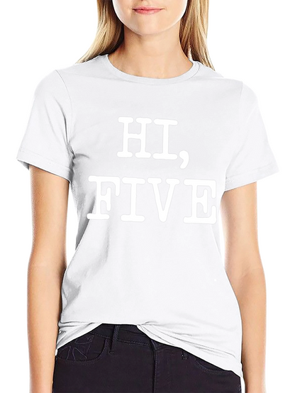Hi Five Graphic Tee - Funny Casual T-Shirt