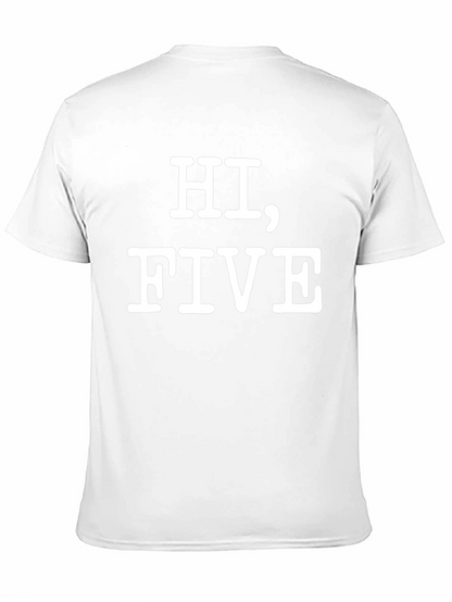 Hi Five Graphic Tee - Funny Casual T-Shirt