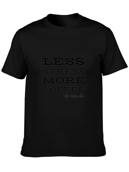 Less Stress More Coffee Graphic Tee