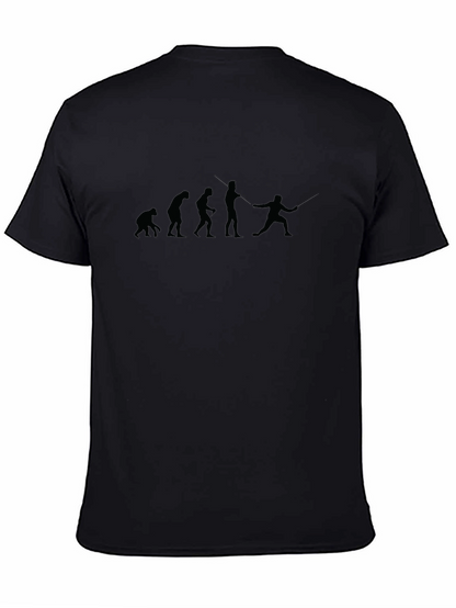 Evolution of Fencing Black T-Shirt