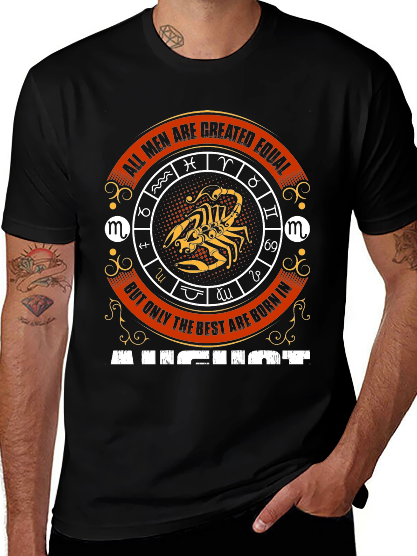 August Born Scorpio Zodiac T-Shirt