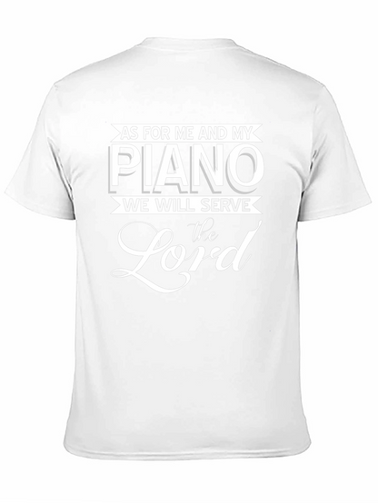 As for Me and My Piano Black T-Shirt
