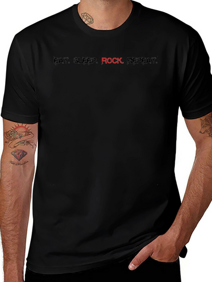 Eat Sleep Rock Repeat - Graphic Tee