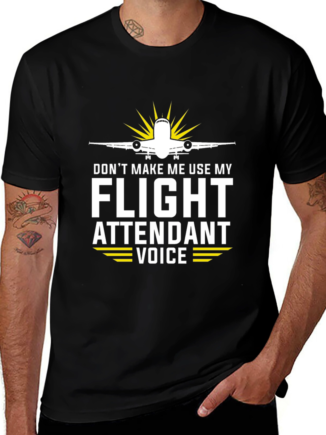 Funny Flight Attendant Voice T-Shirt