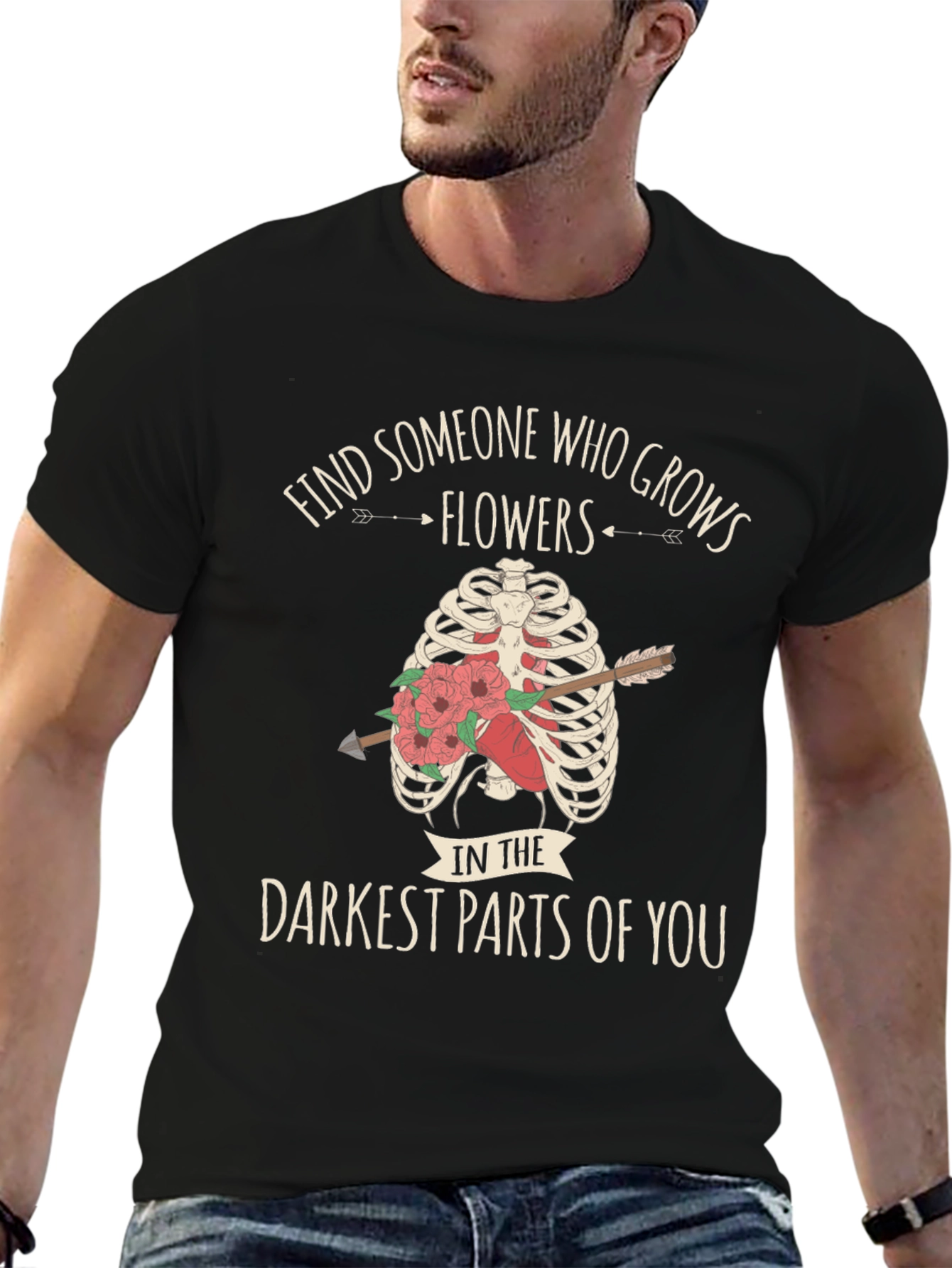 Darkest Parts Flowers Graphic Tee