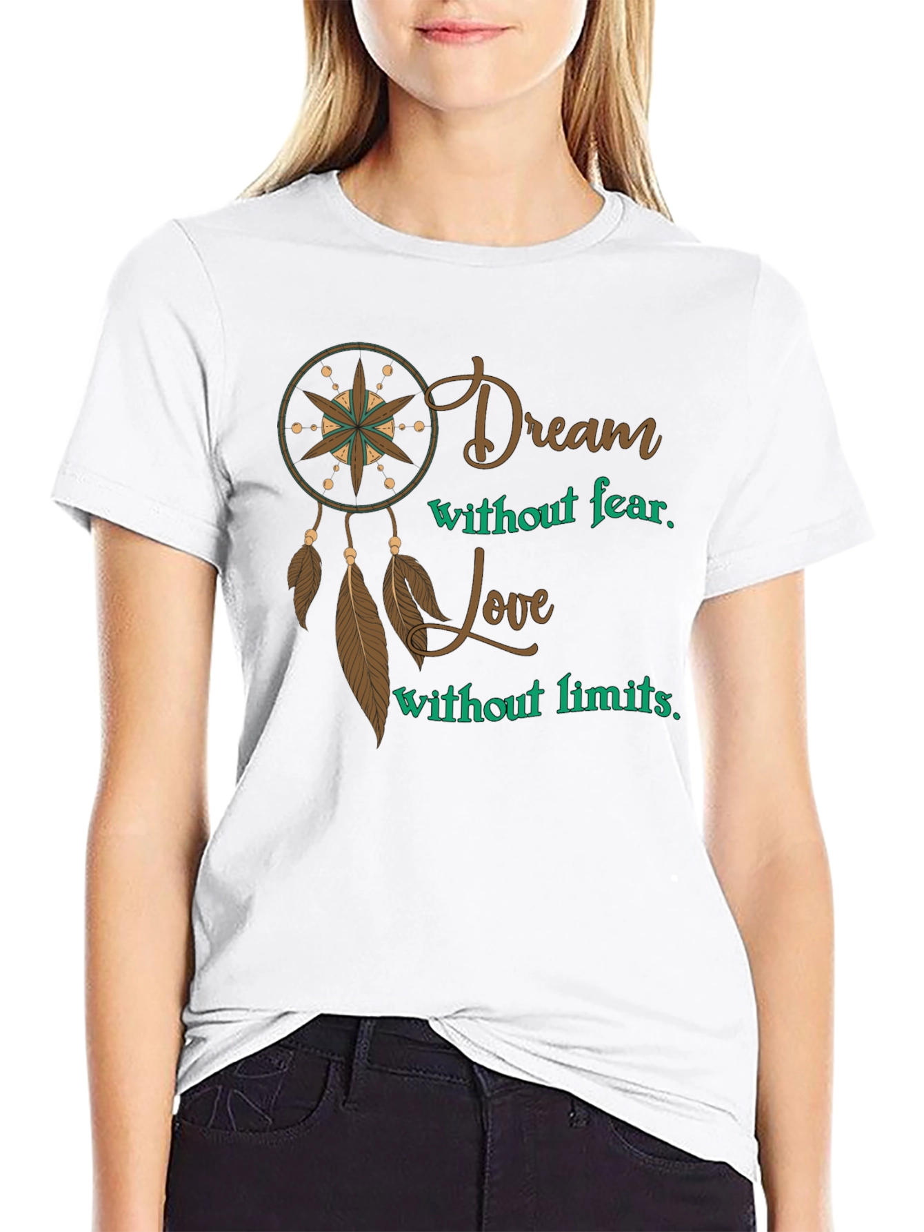 Dream Without Fear Mens Graphic T-Shirt