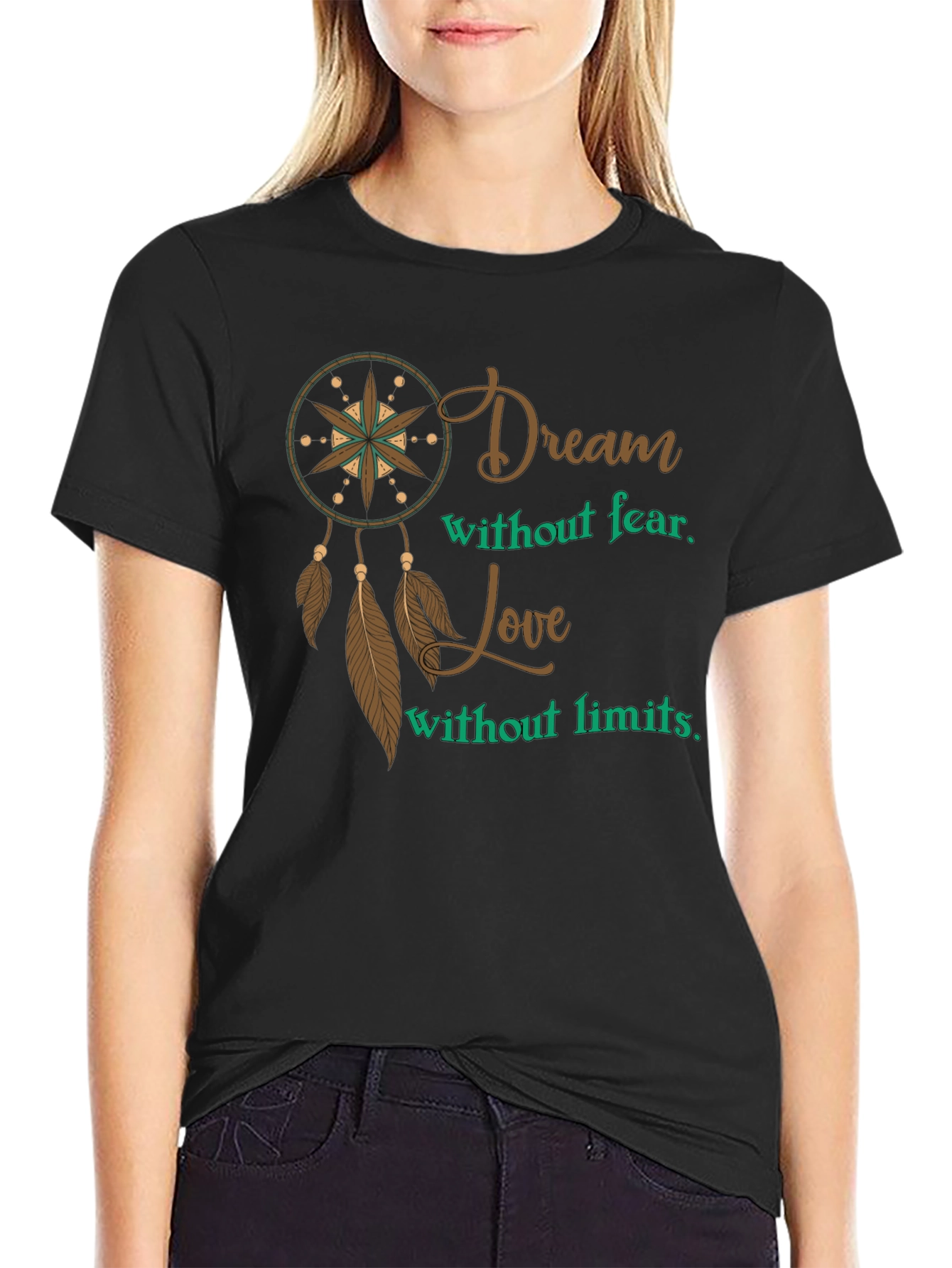 Dream Without Fear Mens Graphic T-Shirt